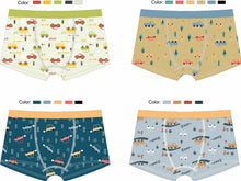 4Pcs/Lot Boys Cotton Boxer Briefs Teenager Cartoon Print Soft Children Panties Dinosaur Polar Bear Car Toddler Kids Underwear