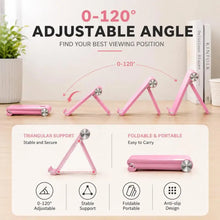 Foldable Phone Stand, 8 Colors Adjustable Desk Holder, Portable Anti-Slip Support for Phone Tablet Office Travel