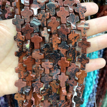 Natural Stone Cross Shape Agate Jade Quartz Turquoise Spacer Beads For Jewelry Making DIY Bracelet Necklace Earring 12X16MM 