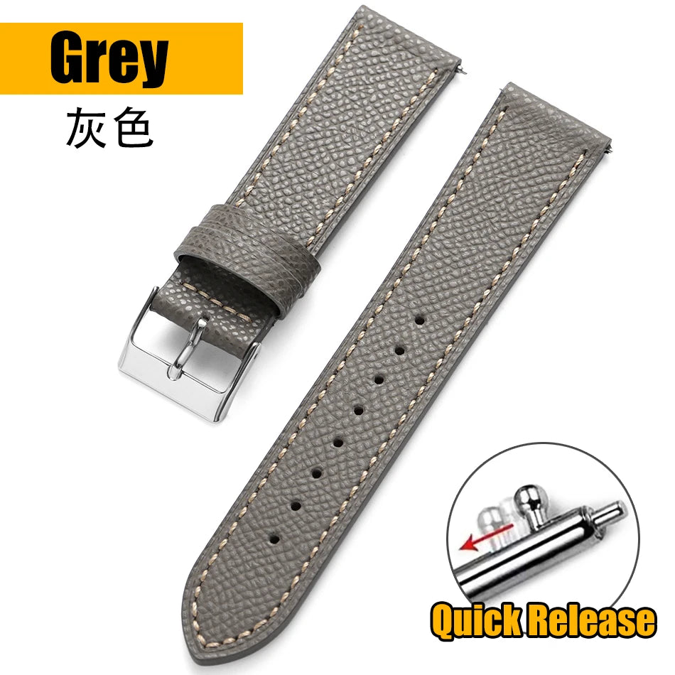 18mm 19mm 20mm 22mm Genuine Leather Watch Strap Band Universal Watchband Retro Bracelet Quick Release Bar Wristband Accessories