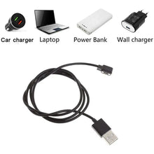 Universal 2Pin Strong Magnetic Charge Cable USB Charging Line Cord ABS Material Black White for Smart Watches