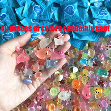 40pcs Mini Luminous Blind Box Animal Snacks Fruit Conch Blind Bag Small Ornaments Creative Decoration Party Gifts Randomly Sent