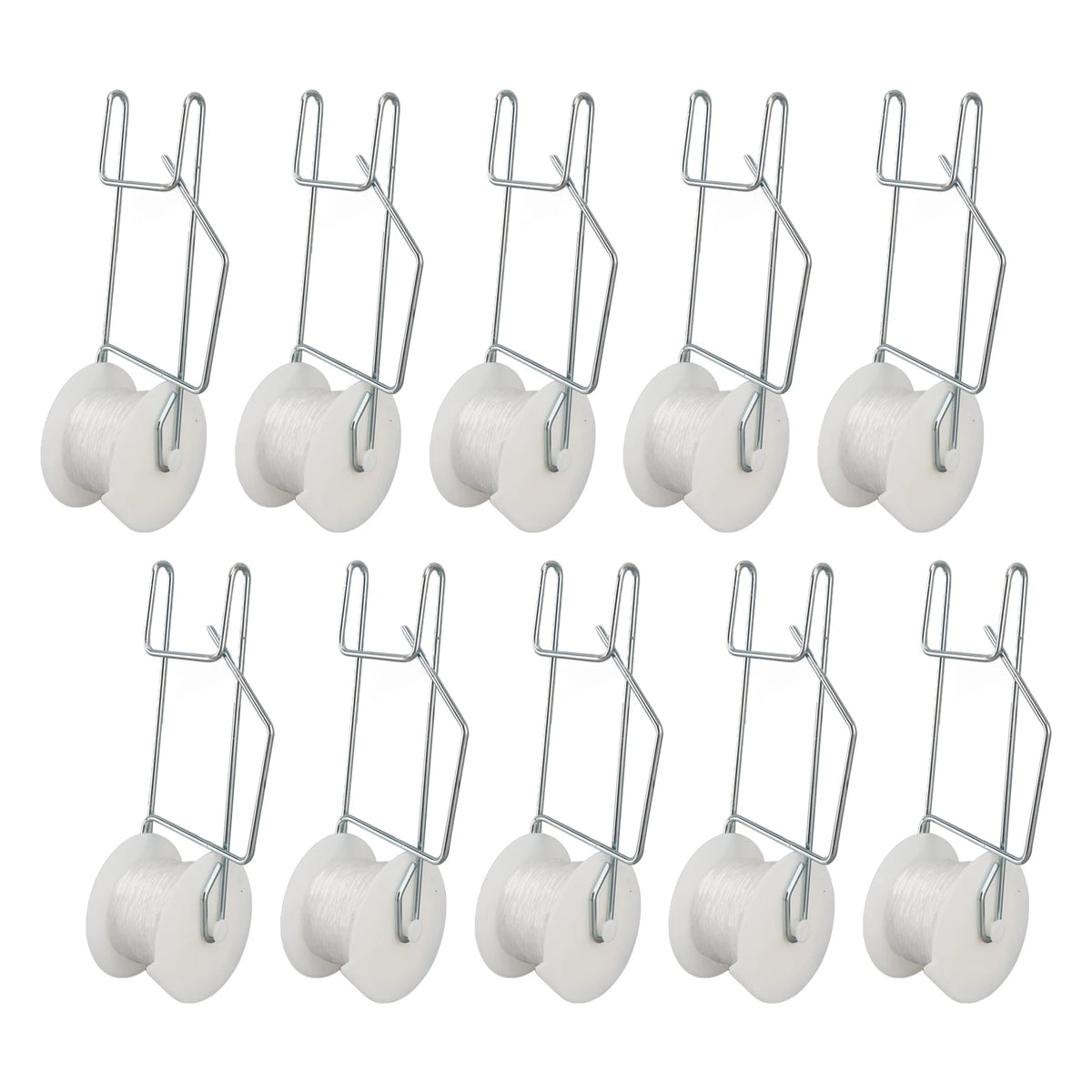10Pcs/set Garden Plant Roller Hooks Tomato Support Hooks Kits Support String Rope For Tomatoes Eggplants Watermelons Peppers