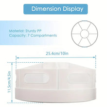 360° Rotating Desk Organizer With 7 Removable Bins Multi- Pen Holder Offices Accessories Stationery Pencil Office School