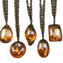 Unisex Necklace Amber Jade Pendant Beeswax Necklace Yellow Yellow Jade Pendant For Woman Birthday Special Occasion