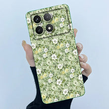 For Xiaomi Poco X6 Pro 5G Case Poco X6Pro Back Cover Fashion Simplicity Floral Soft Liquid Silicone Shell For PocoX6 Pro Fundas