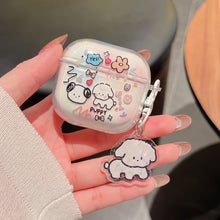 Case For 2025 New AirPods Pro3 4 3 2 1 Pro 2 Case TPU Cute DIY Rabbit Fishing Shell Dog Earphone Protective Cover With Pendant