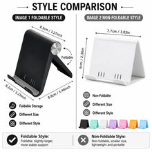 Foldable Phone Stand, 8 Colors Adjustable Desk Holder, Portable Anti-Slip Support for Phone Tablet Office Travel