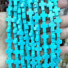 10X14MM Natural Stone Cross Shape Agates Quartz Turquoises Spacer Beads For Jewelry Making DIY Bracelet Necklace Accessories