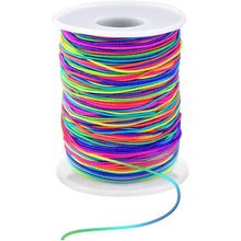 1Roll Stretchy Bracelet String, Sturdy Rainbow Elastic String Elastic Cord for Jewelry Making, Necklaces, Beading and Crafts