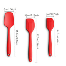 Silicone three-piece baking tool set, silicone spatula, butter spatula, cake spatula professional kitchen baking accessories
