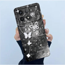 For Xiaomi Poco X6 Pro 5G Case Poco X6Pro Back Cover Fashion Simplicity Floral Soft Liquid Silicone Shell For PocoX6 Pro Fundas