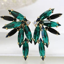 2026 New Style Fashion Green Crystal Pendant Earrings for Women's Engagement Party Accessories with Noble  Unique Jewelry