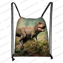 Ancient Animal Dinosaur Backpack Women Men Travel Bag Teenager Boys Girls Bookbag Children Canvas Drawstring Bag Kids Gift