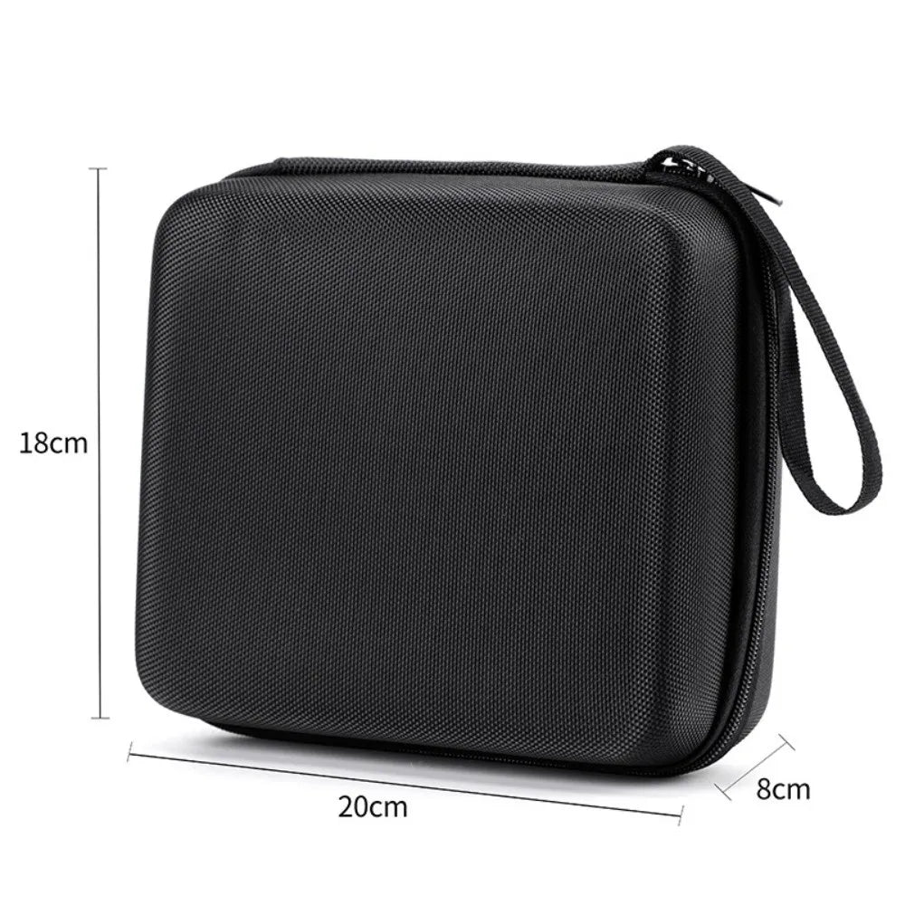New Hard Shell EVA Storage Box Mini Portable Pouch Carrying Bag Black Zipper Earphone Case Digital Accessories