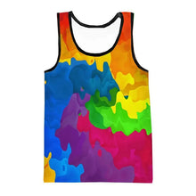 Men's Tank Tops Rainbow Paint Splatter 3D Vest Men Summer Fashion Casual Sleeveless Vest Hip Hop Harajuku Streetwear Cool Tee