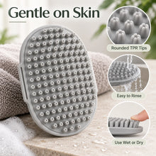 Pet Bath Brush for Dogs Cats Soft TPR Grooming Massage Brush Deshedding Cleaning Scrubber Adjustable Hand Strap Pet Shower Suppl