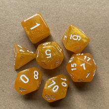 7PCS New Starry Glitter DND Dice Set, D4/D6/D8/D10/D12/D20 Polyhedral RPG Dice for Tabletop Games, Board Game Accessories
