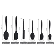 Silicone Kitchenware 6-Piece Set, Cream Scraper, Spatula, Oil Brush, Size Scraper Set Baking Tool, Non-Integrated Hand
