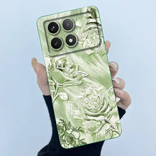 For Xiaomi Poco X6 Pro 5G Case Poco X6Pro Back Cover Fashion Simplicity Floral Soft Liquid Silicone Shell For PocoX6 Pro Fundas