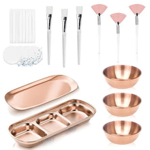 Beauty Facial Mask Applicator Set Stainless Steel Bowls Brushes Sponges Durable Skincare Tools For Spa Salon Home Usage