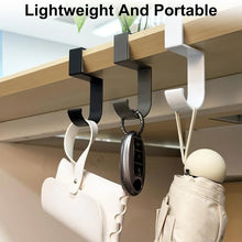 Desk Hook Organizer Anti-Slip Design Sleek Black White for Office Student Desk Organization Bag Storage Utility Hooks