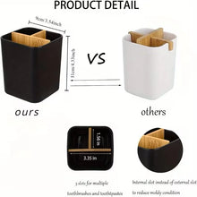 Bathroom Organizer Made of with Three Compartments for Toothbrushes And Toothpaste, Suitable for Electric Toothbrushes