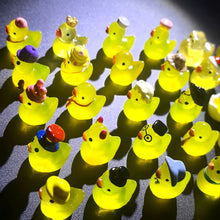 40 Kinds of Mini Ducks Collection Luminous Yellow Duck Miniatures Fairy Garden Decoration Desk Decorative Figurines Home Decor