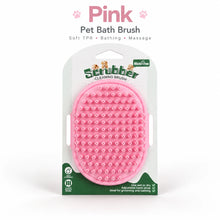 Pet Bath Brush for Dogs Cats Soft TPR Grooming Massage Brush Deshedding Cleaning Scrubber Adjustable Hand Strap Pet Shower Suppl