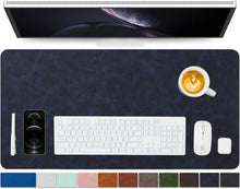 YSAGI Leather Desk Mat - Non-Slip PU Desk Pad for Office and Home Large Mouse Pad and Keyboard Desk Mats on Top of Desks