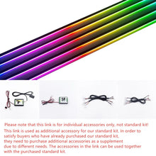 For Accessories For LED Symphony Car Interior Decoration Atmosphere Light RGB Acrylic Strip Additional Replacement 6/10/14/18in1