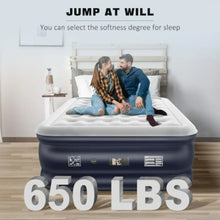 Air Mattress Full with Built-in Pump, Inflatable Mattress for Home, Guest, Travel Camping, 18'' Raised Portable Air Bed, Upgrad
