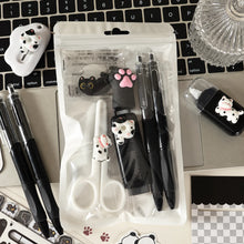 Themed School Supplies Kit Themed Black Stationery Set Creative Stationery Set Cartoon Cartoon Stationery Set For Craft Daily
