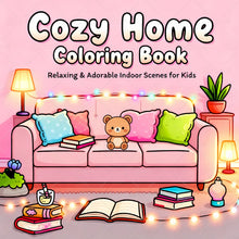 Cozy Home Coloring Book for Adults - Bold Easy Hygge & Interior Patterns, Stress Relief Art Therapy Drawing Book for Home Lovers