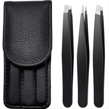 Tweezers Set 3-4pcs Premium Stainless Steel Eyebrow Precision Sharp Tip Tweezers for Body Ingrown and Facial Hair Removal