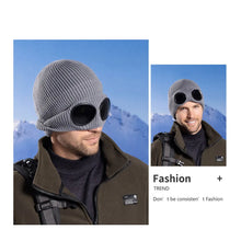 New Winter Warm Beanie Hats Women Men Winter Windproof Glasses Knitted Ski Mask Cap Outdoor Ear Protection Sports Cold Hat