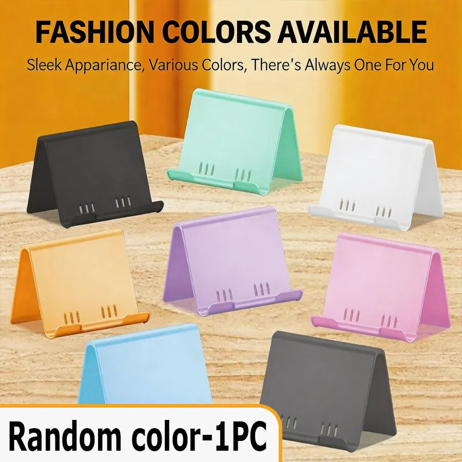 Foldable Phone Stand, 8 Colors Adjustable Desk Holder, Portable Anti-Slip Support for Phone Tablet Office Travel