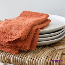 Factory Direct Cloth Napkins Set of 48 Gauze Crepe Cotton Fabric 42x42cm Dinner Tea Towel Kitchen Wedding Table Easter Decor