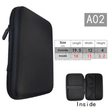 Earphone Data Storage Bag  Cable Organizer Multimeter Electronic Box Bags Zipper Pouch Tech Gadgets Portable Charger U Disk Case