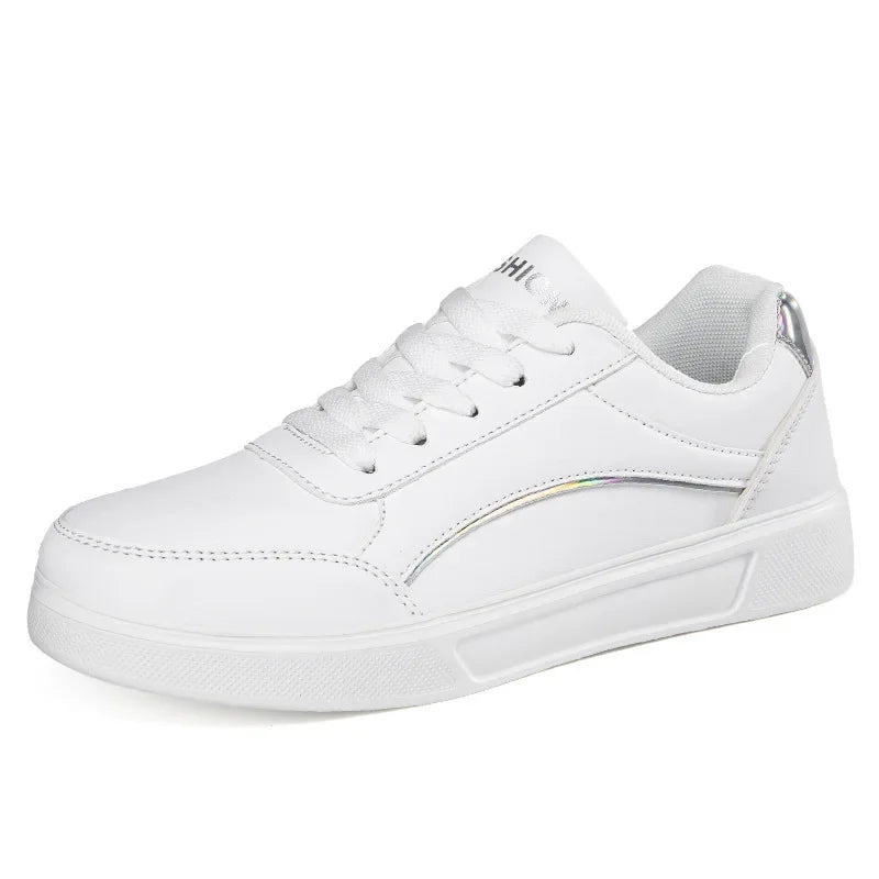 Hot Sell Women's Shoes Lightweight Casual Shoes Fashion Walking Shoes White Lace-up Sneakers Plus Size Platform Vulcanized Shoe