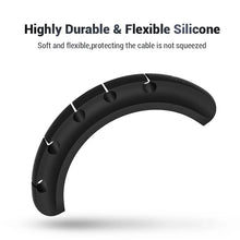 USB Cable Holder Clips Cable Cord Wire Organizer Silicone Desk Winder Desktop Tidy Management Holder Self-Adhesive Cord storage