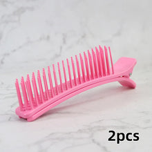 Hair Sectioning Clips With Comb Professional Barber Hair Grip Clamps For Dyeing Perm Styling Hair Accessories