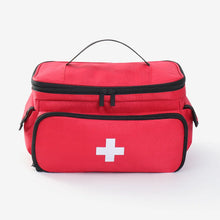 Portable Medical Organizer - Compact First Aid Kit Bag for Home, Car & Travel | Waterproof Medicine Storage with Zipper Pockets