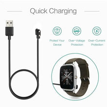 Universal 2Pin Strong Magnetic Charge Cable USB Charging Line Cord ABS Material Black White for Smart Watches