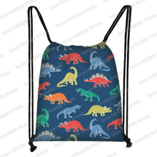 Ancient Animal Dinosaur Backpack Women Men Travel Bag Teenager Boys Girls Bookbag Children Canvas Drawstring Bag Kids Gift