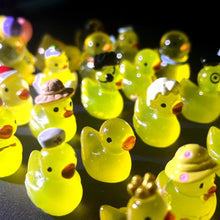40 Kinds of Mini Ducks Collection Luminous Yellow Duck Miniatures Fairy Garden Decoration Desk Decorative Figurines Home Decor