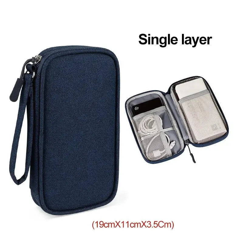 Double-Layer Travel Cable Organizer