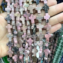 Natural Stone 12X16MM Cross Shape India Agate Jade Spacer Beads For Jewelry Making DIY Bracelet Necklace Earring Handmade
