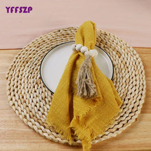 Factory Direct Cloth Napkins Set of 48 Gauze Crepe Cotton Fabric 42x42cm Dinner Tea Towel Kitchen Wedding Table Easter Decor