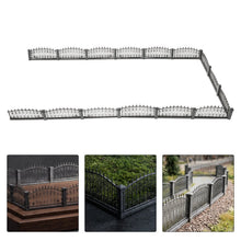 Halloween Landscaping Accessories Dollhouse Fence Gothic Miniature Railing Diorama Accessory Fairy Garden Black Decor